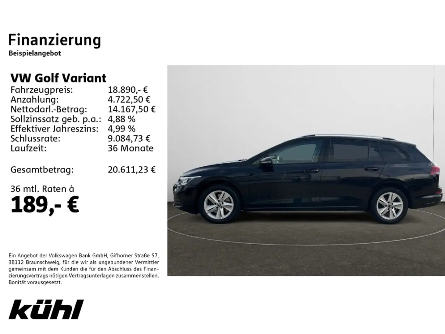 Volkswagen Golf Variant Golf VIII Variant 2.0 TDI DSG Life Navi,HUD,ACC Schwarz - 2