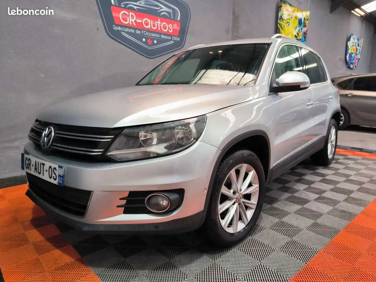 Volkswagen Tiguan 1.4L Tsi Sport & Style 122cv 66000 km garantie 12 mois Toit panoramique non ouvrant sièges cuirs chauffants GPS radar de  Grijs - 1