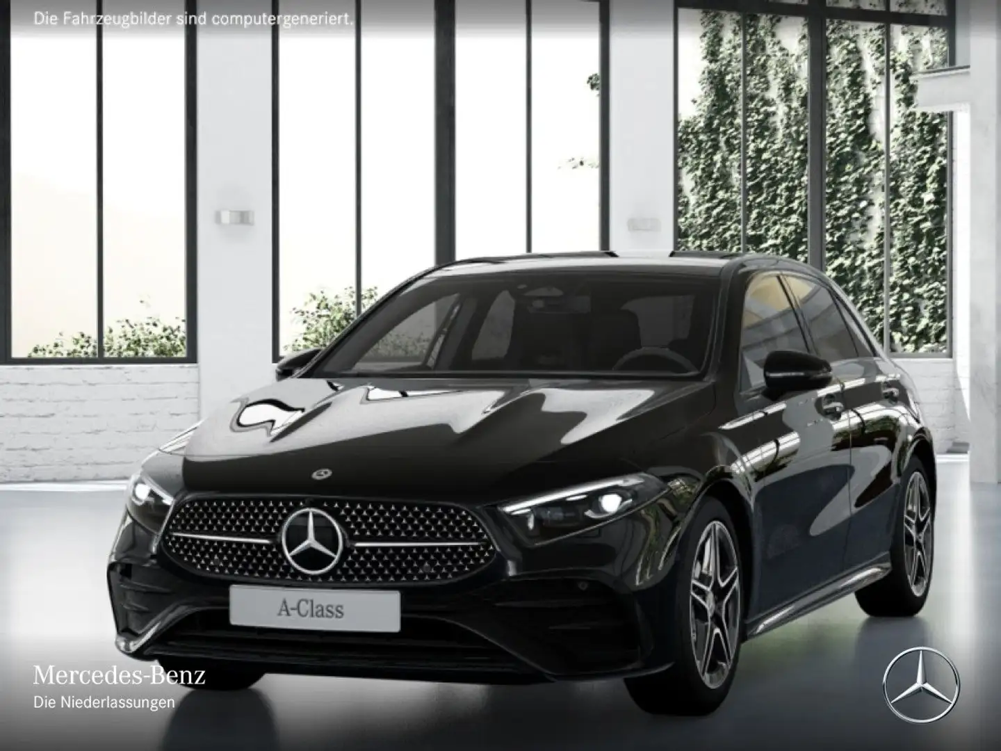 Mercedes-Benz A 180 AMG+NIGHT+PANO+MULTIBEAM+KAMERA+TOTW+KEYLESS Schwarz - 2