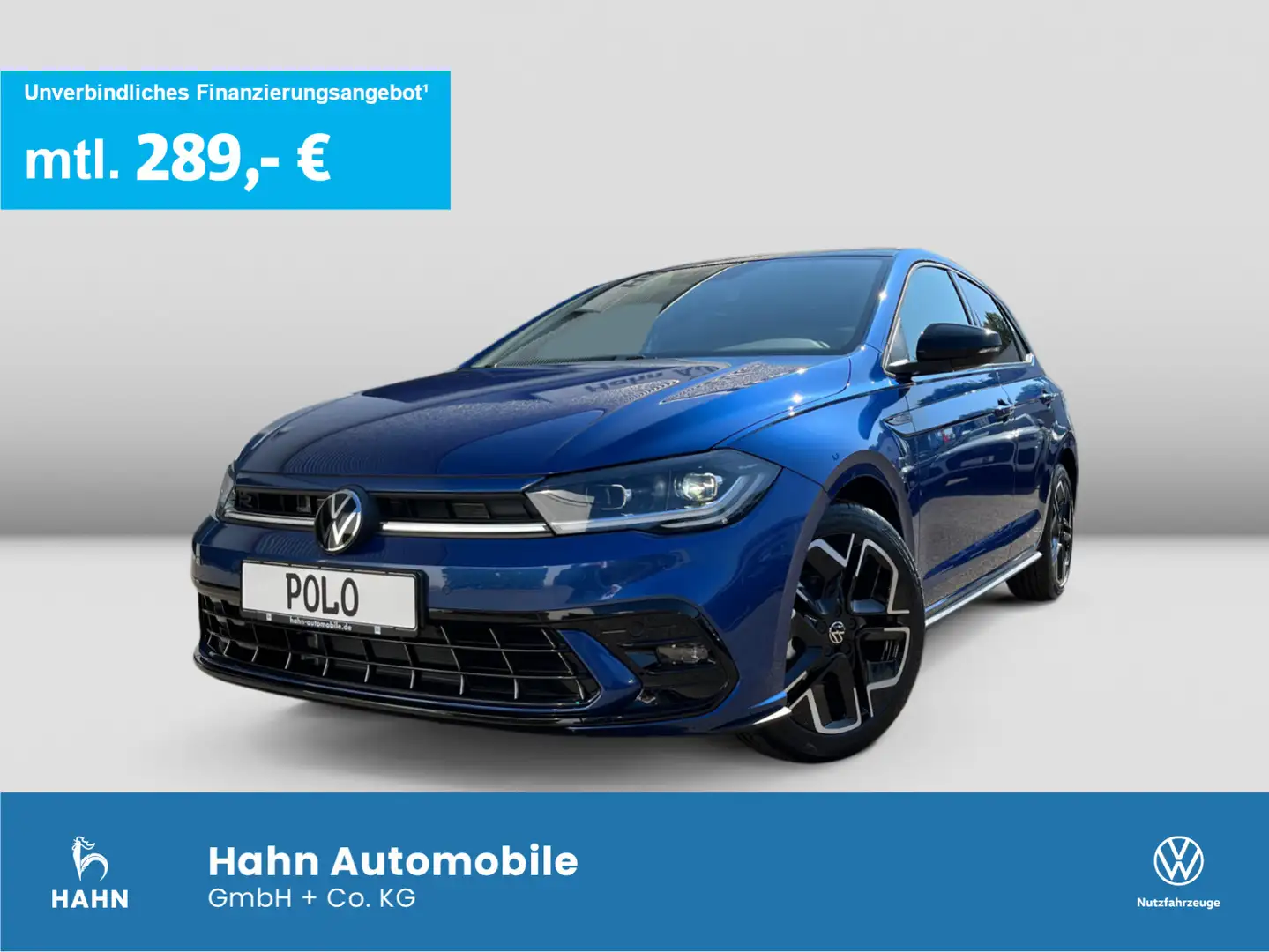 Volkswagen Polo R-Line 1,0TSI DSG IQ.DRIVE IQ.LIGHT KAM ACC Blau - 1