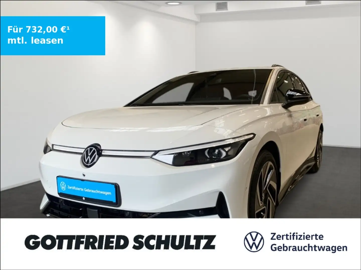 Volkswagen ID.7 Tourer PRO S 86 kWh CCS EINPARKHILFE NAVI ACC APP Weiß - 1
