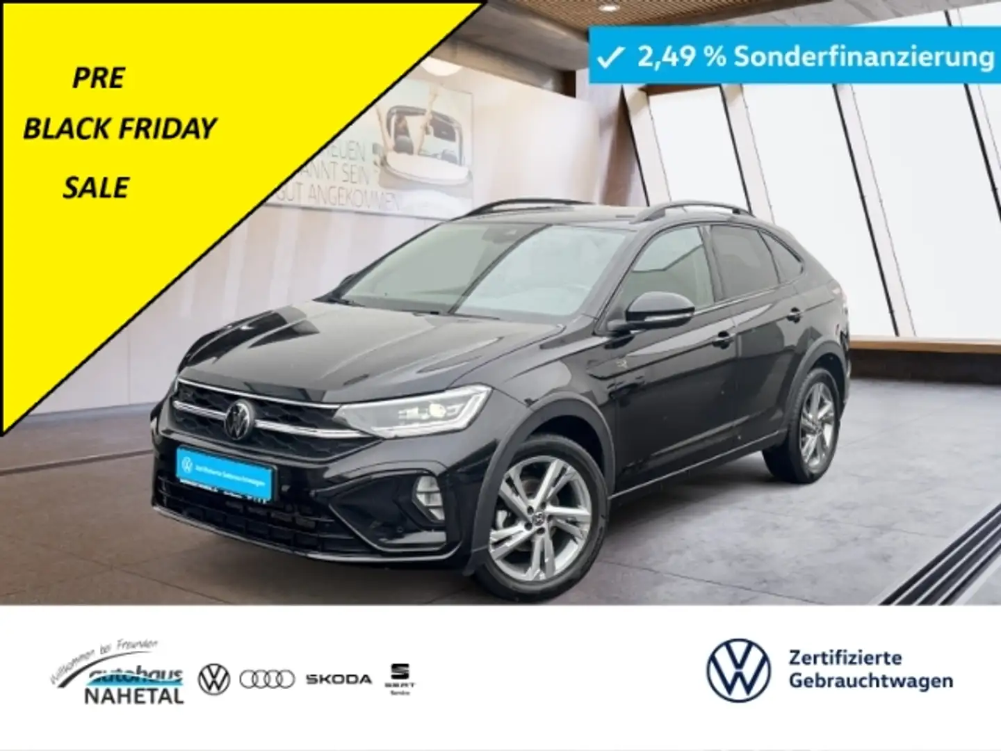 Volkswagen Taigo 1.5TSI DSG R-LINE IQ-LIGHT NAVI REAR VIEW 17'' ACC Schwarz - 1