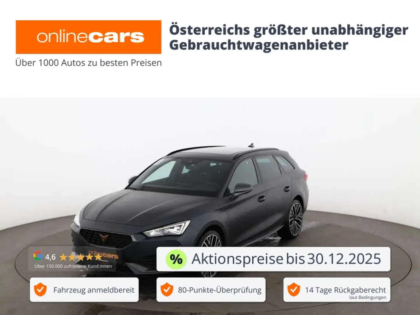 CUPRA Leon ST 1.4 eHYBRID PHEV 150/245 Aut LED SKY NAVI Gris - 1