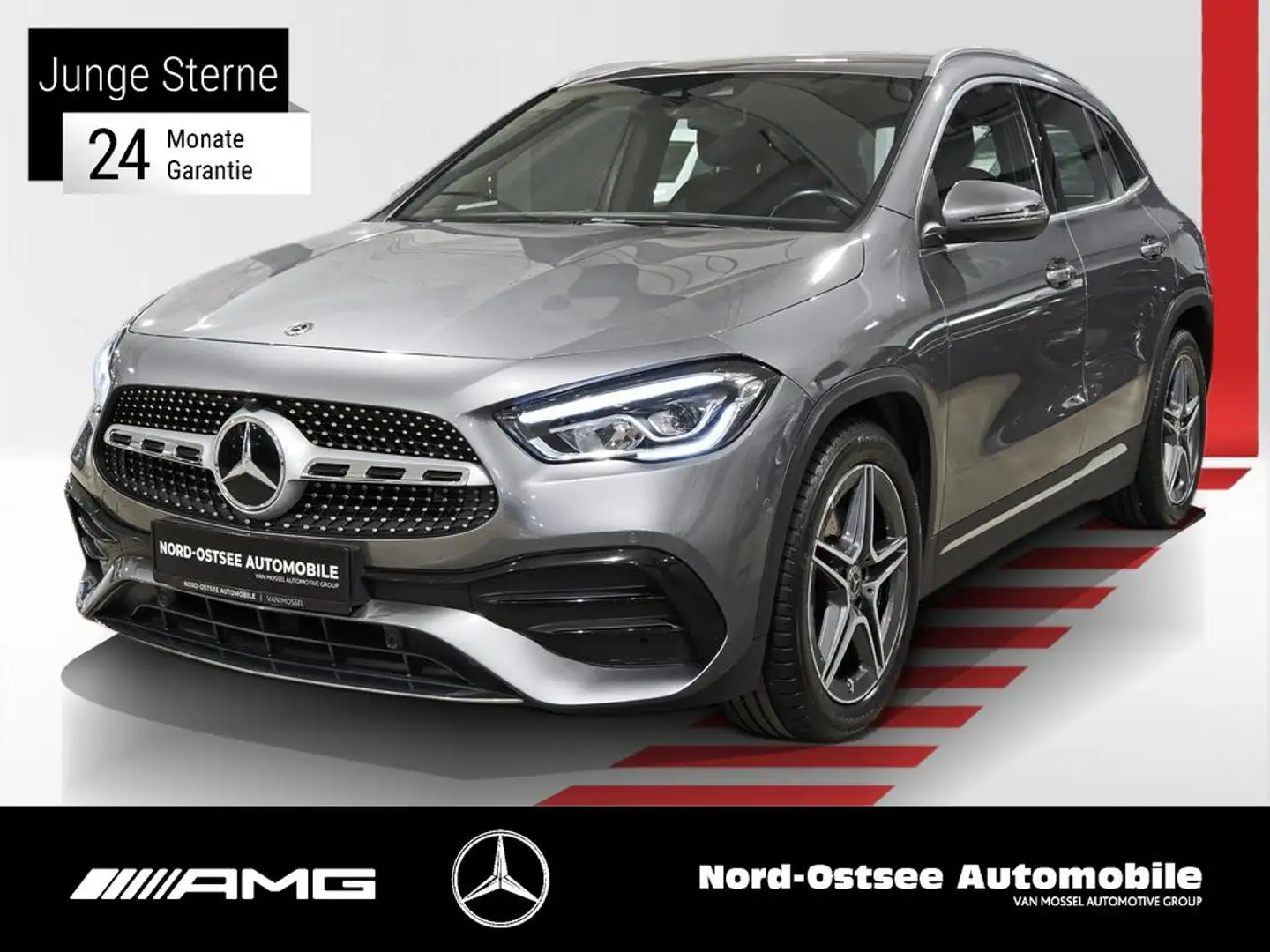 Mercedes-Benz GLA 200 d AMG  PARKPAKET SOUND LED NAVI SITZHZG Gris - 1