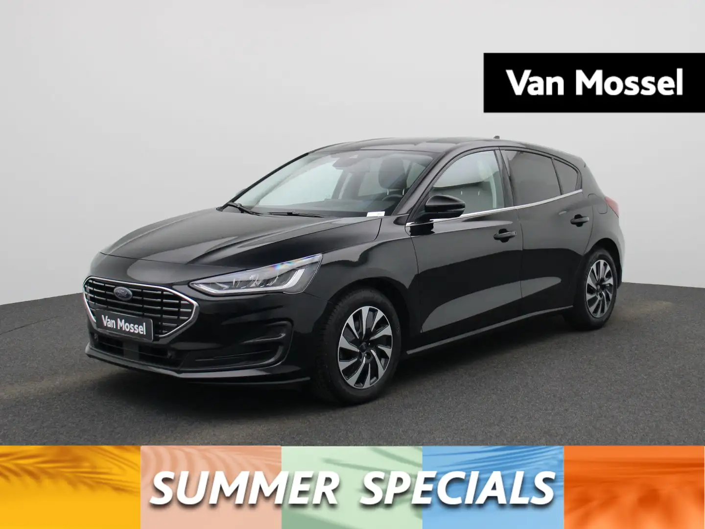 Ford Focus 1.0 EcoBoost Hybrid Titanium Zwart - 1