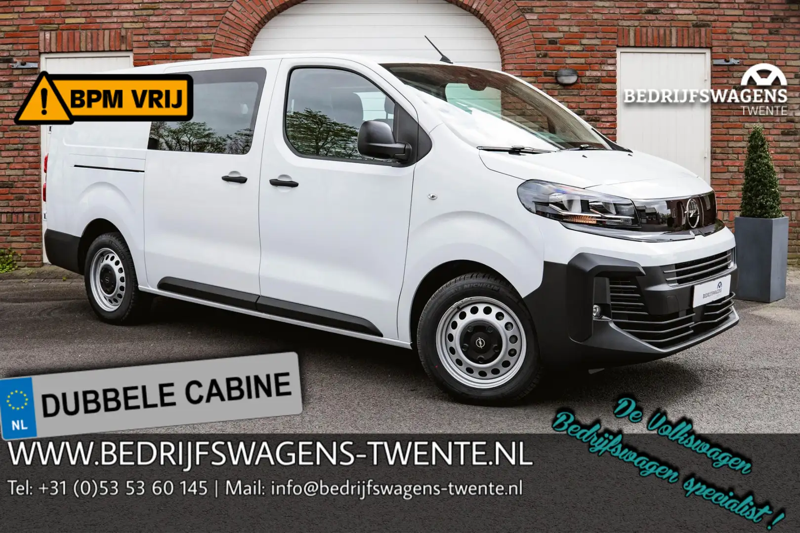 Opel Vivaro 1.5 Diesel 120pk L3H1 DUB/CAB Wit - 1