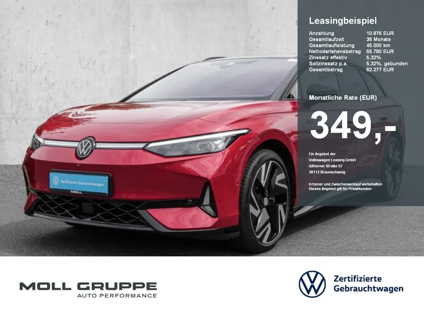Volkswagen ID.7 Tourer GTX MATRIX 360 ACC AHK AKUSTIKGLAS Schwarz - 1