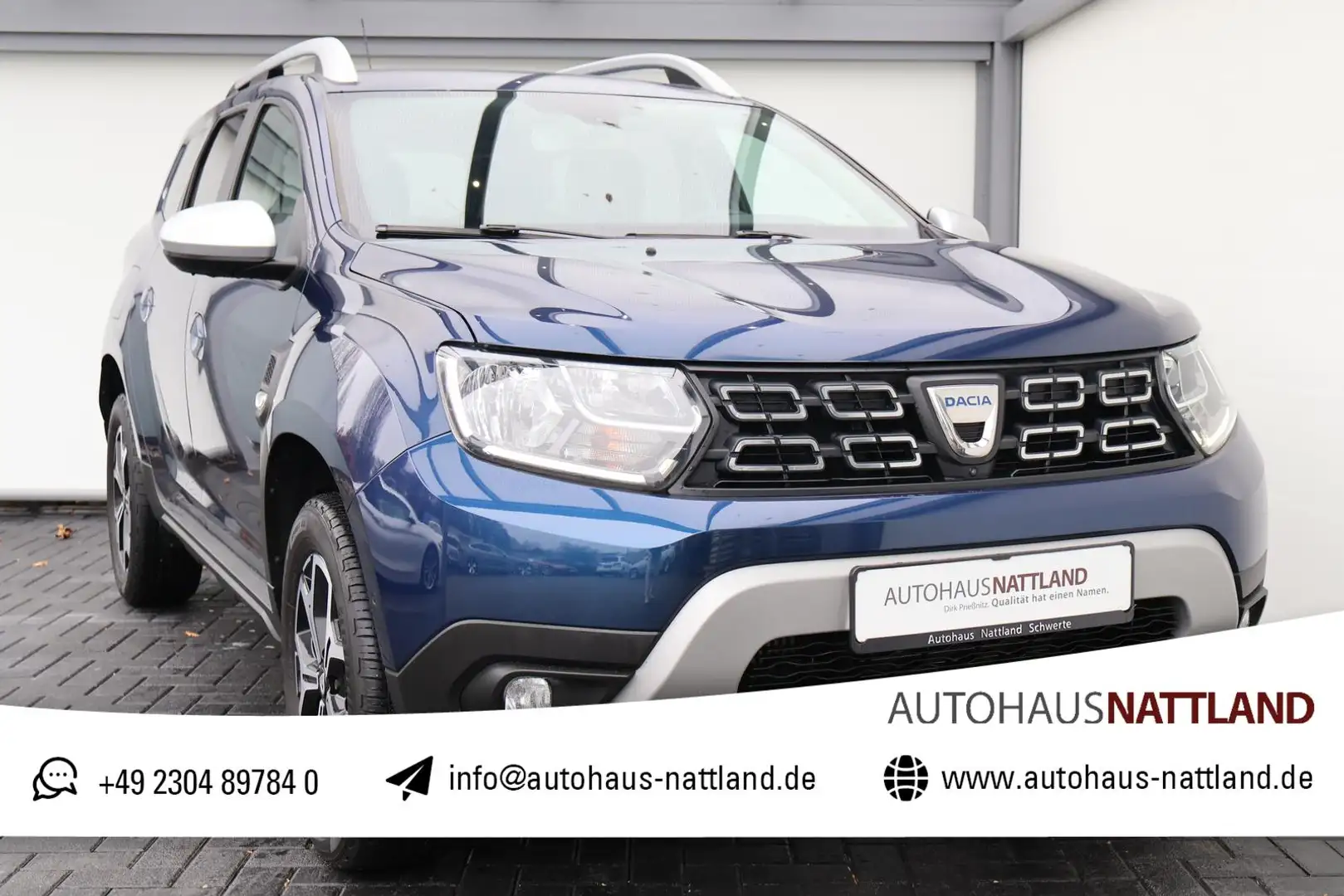 Dacia Duster Prestige 1.2 TCe Navi Leder Sitzh. 1.Hd. Blau - 1