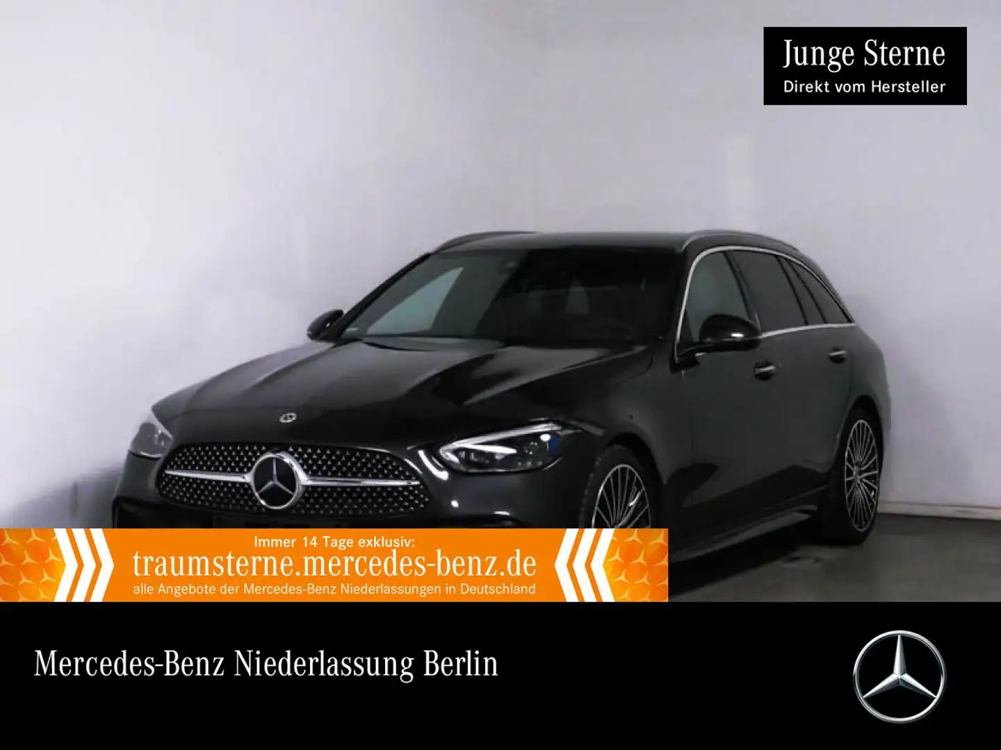 Mercedes-Benz C 300 d T AMG+360+19"+KEYLESS+9G Grijs - 1