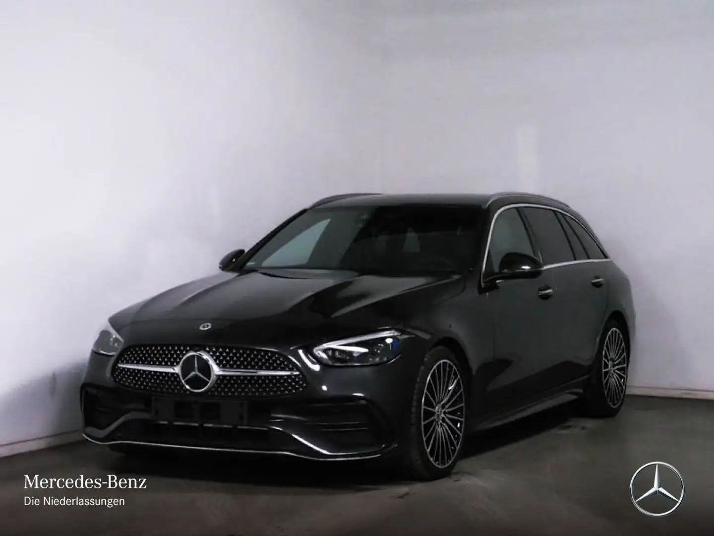 Mercedes-Benz C 300 d T AMG+360+19"+KEYLESS+9G Grijs - 2