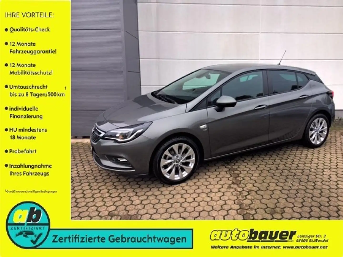 Opel Astra 120 Jahre Start/Stop Grau - 1