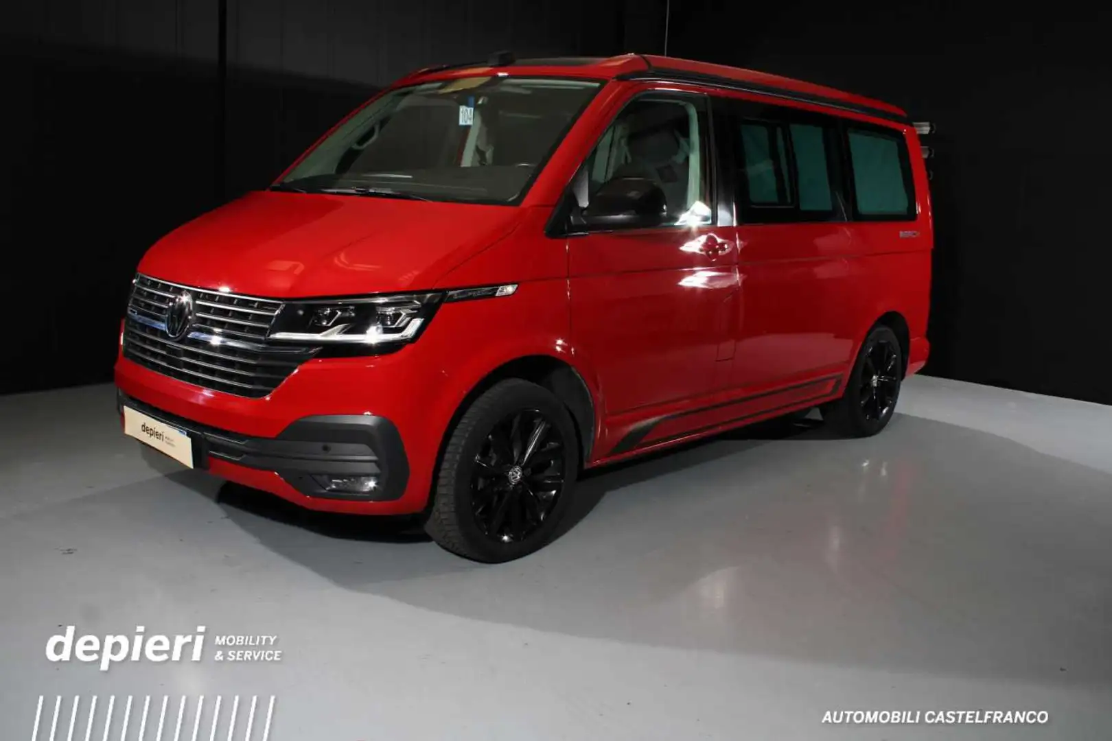 Volkswagen T6 California California T6.1 2.0 TDI DSG 4Motion Beach Camper Rosso - 1