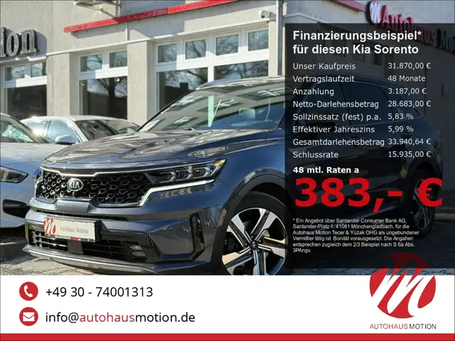 Kia Sorento Platinum 4WD Plug-In Hybrid 7-Sitzer Pano Navi Kam