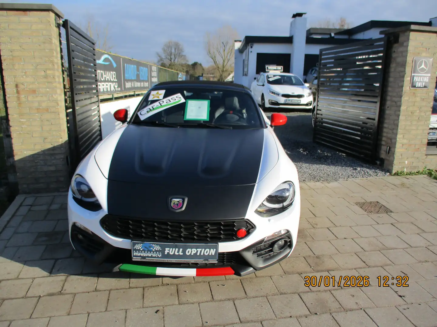 Abarth 124 Spider 1.4I TURBO 170PK FULL OPTION NAVI LEDER MONZA BOSE Blanc - 2