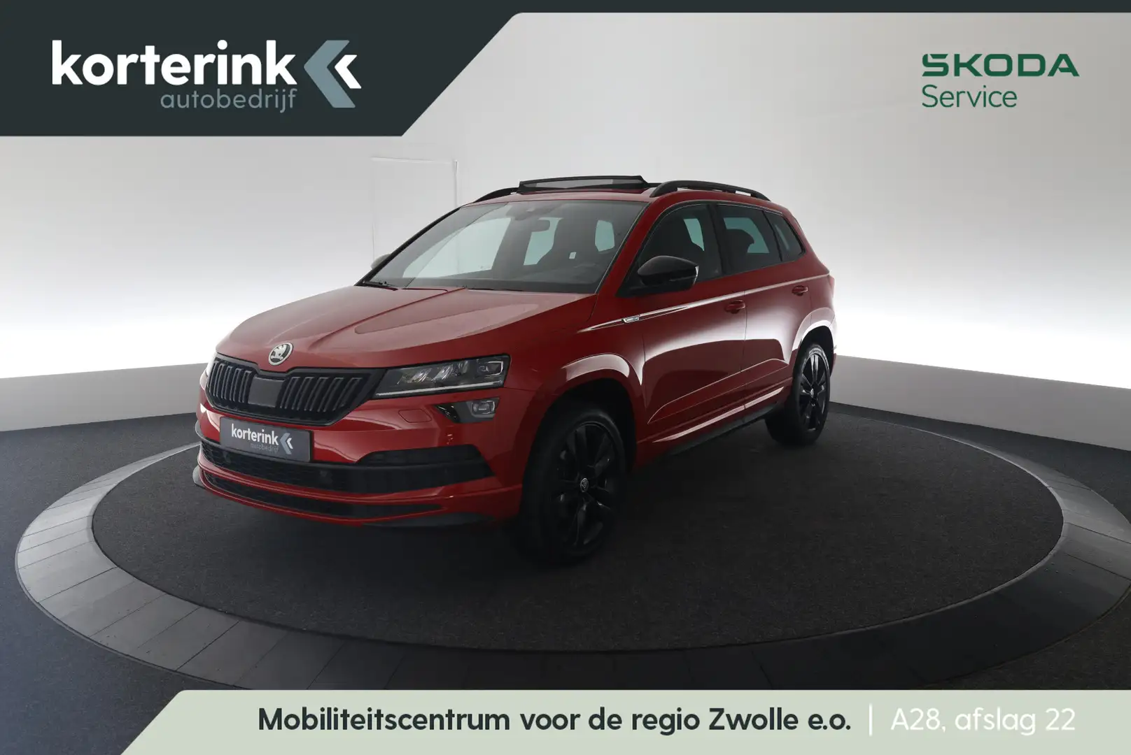 Skoda Karoq 1.5 TSI ACT Sportline Business | Pano | Elek. trek Rood - 1