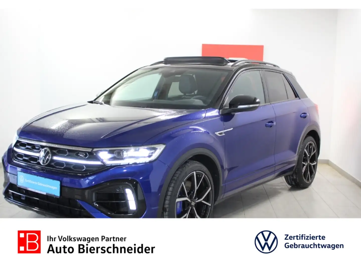 Volkswagen T-Roc 2.0 TSI DSG 4Mo. R Black Style 19 PANO AKRA Blau - 1