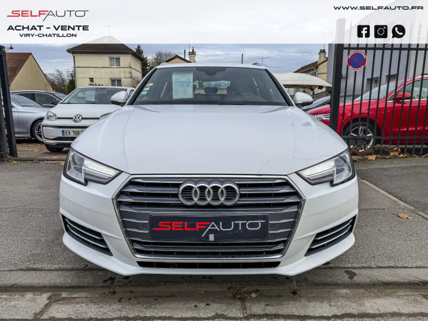 Audi A4 2.0 TDI 190CH S LINE Blanc - 2