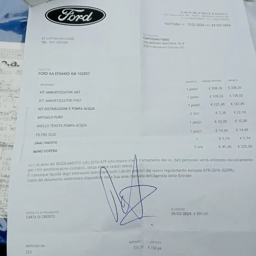 Ford Ka/Ka+ Ka 1.2 + c/esp,tcs 69cv E5 Bianco - 1