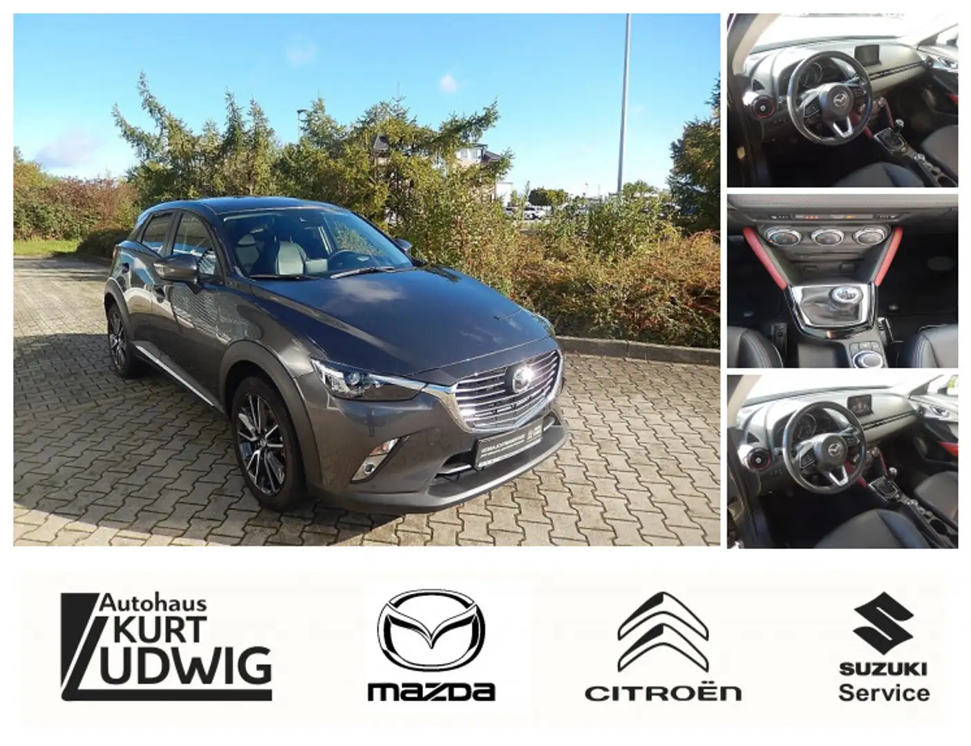 Mazda CX-3 2.0 SKYACTIV-G Sports-Line Sports-Line Gris - 1