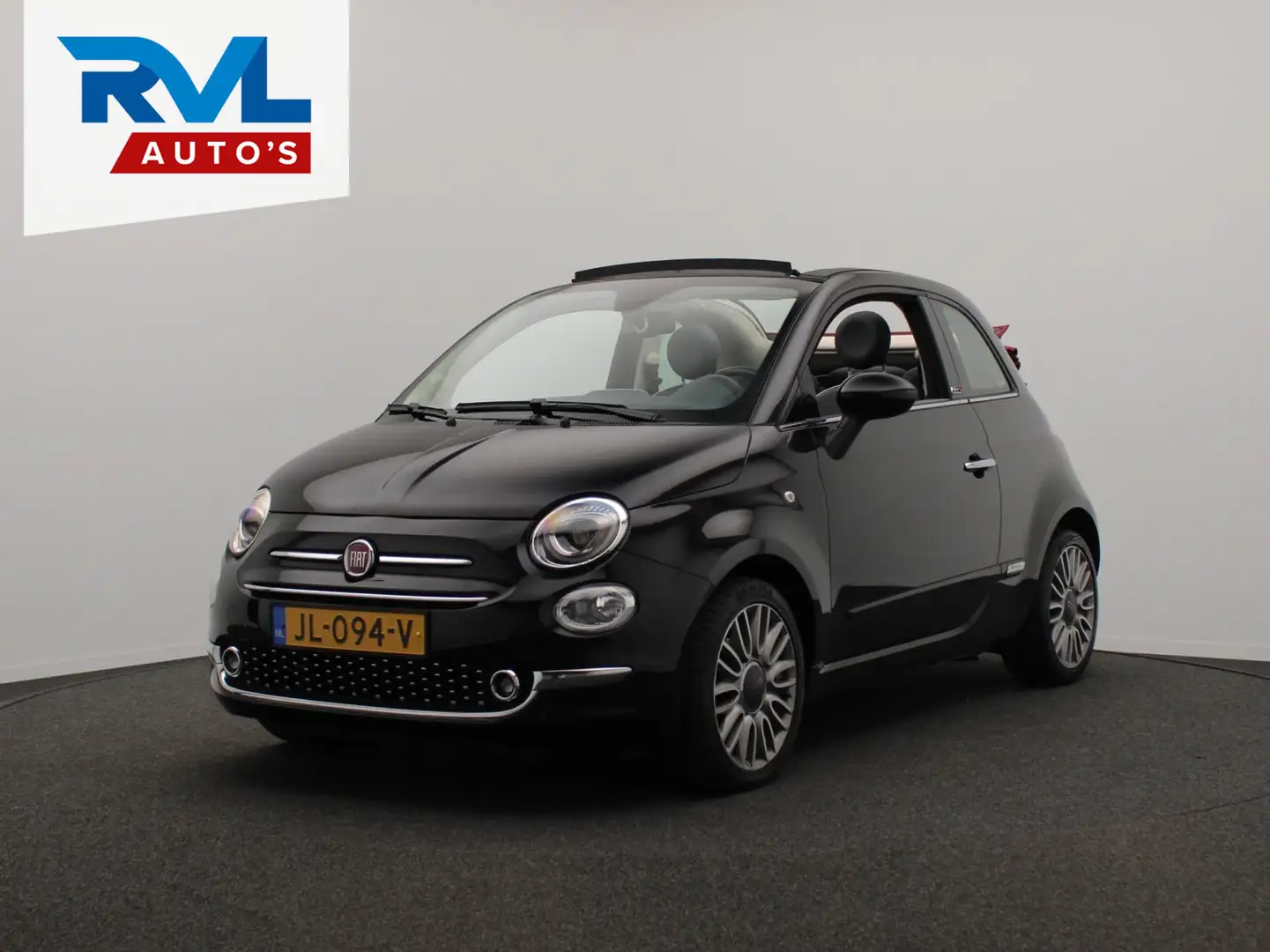 Fiat 500C 0.9 TwinAir Turbo Lounge * Origineel Nederlands * Zwart - 1