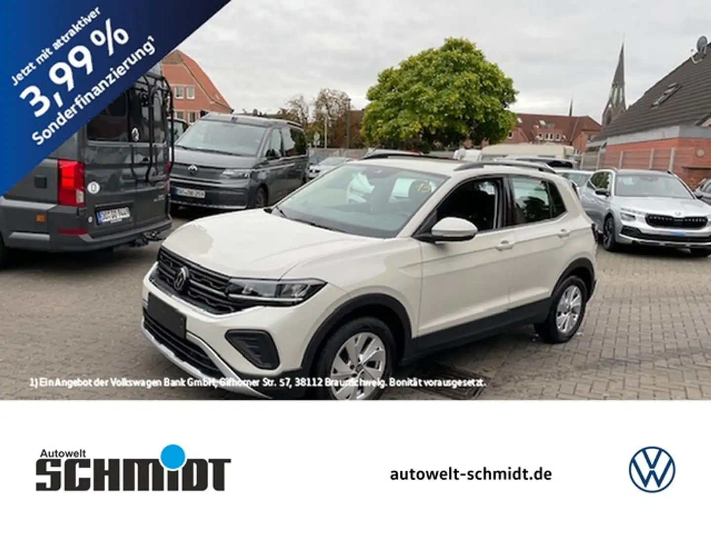 Volkswagen T-Cross 1.0TSi DSG Life AHK AppConnect ACC Sitzheiz. Al... Grau - 1