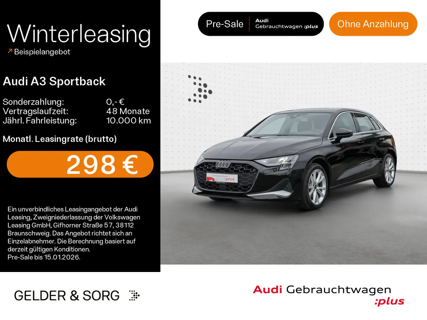 Audi A3 35 TDI advanced Business*ACC*virtua Schwarz - 1