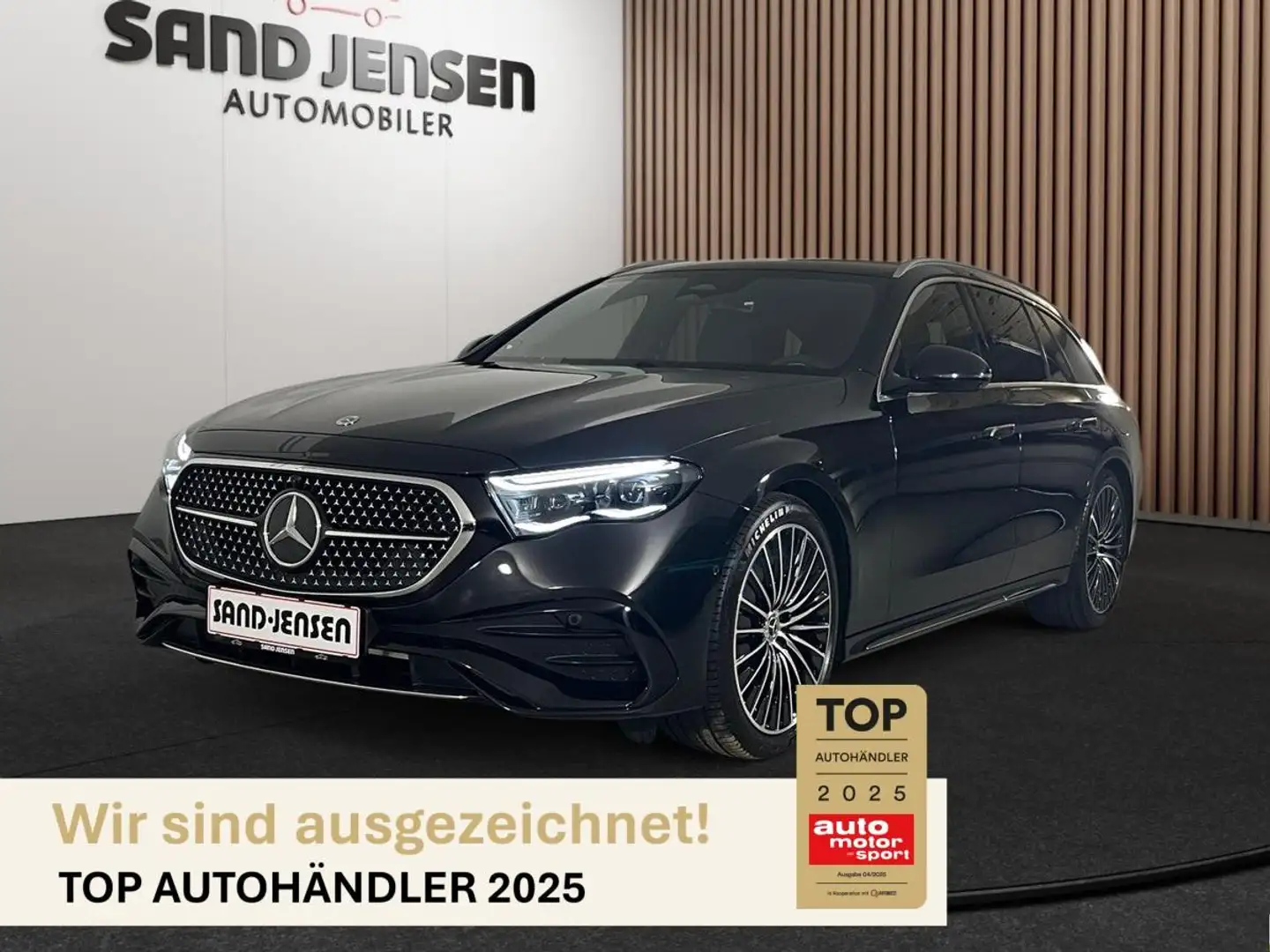 Mercedes-Benz E 300 E300 de T-Modell AMG Line Adv Plus AHK Superscreen Negro - 1