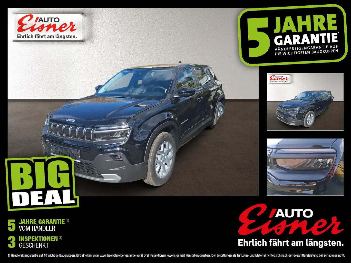 Jeep Avenger 1.2 GSE T3 ICE ALTITUD ALITUD Schwarz - 1