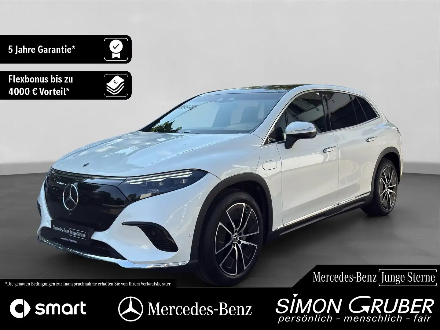 Mercedes-Benz EQS SUV EQS 450+ SUV Electric Art Hyper HUD HAL 7Sitze Weiß - 1