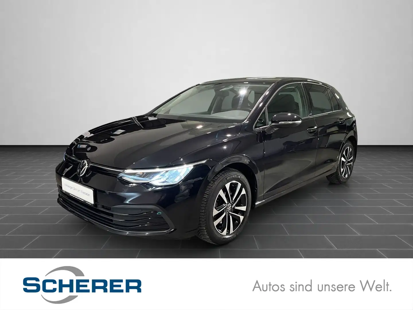 Volkswagen Golf VIII 2.0 TDI DSG UNITED, Navi, Sitzh., AHK, Schwarz - 1