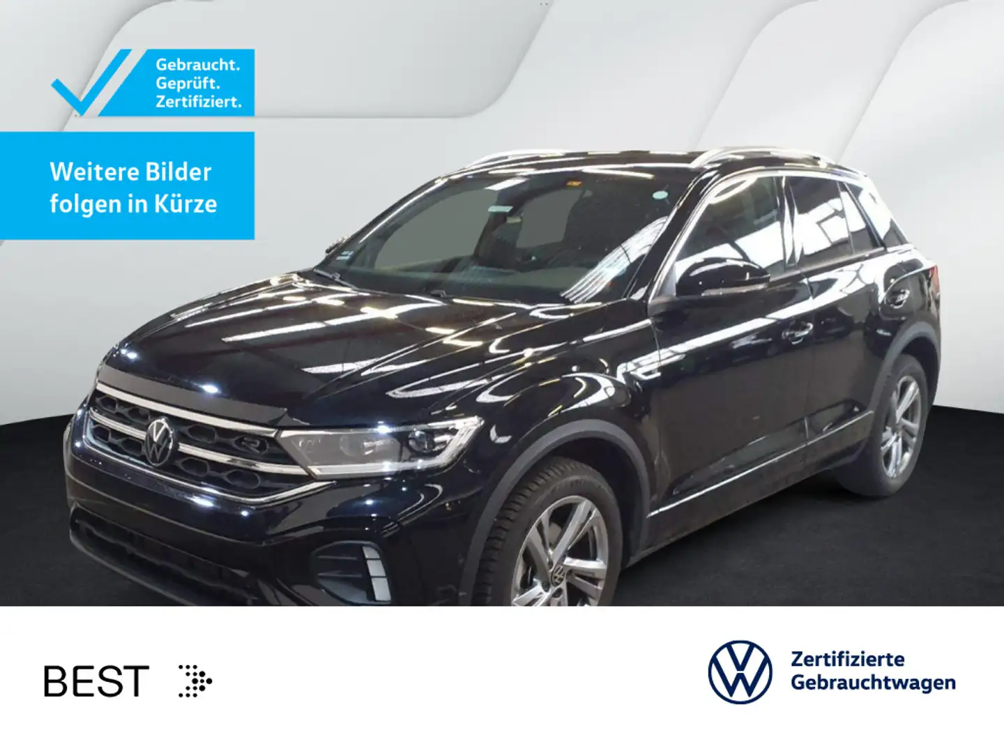 Volkswagen T-Roc T-ROC 1.5 TSI DSG R-LINE*LED*AHK*KAMERA*PDC*SHZ* Schwarz - 1