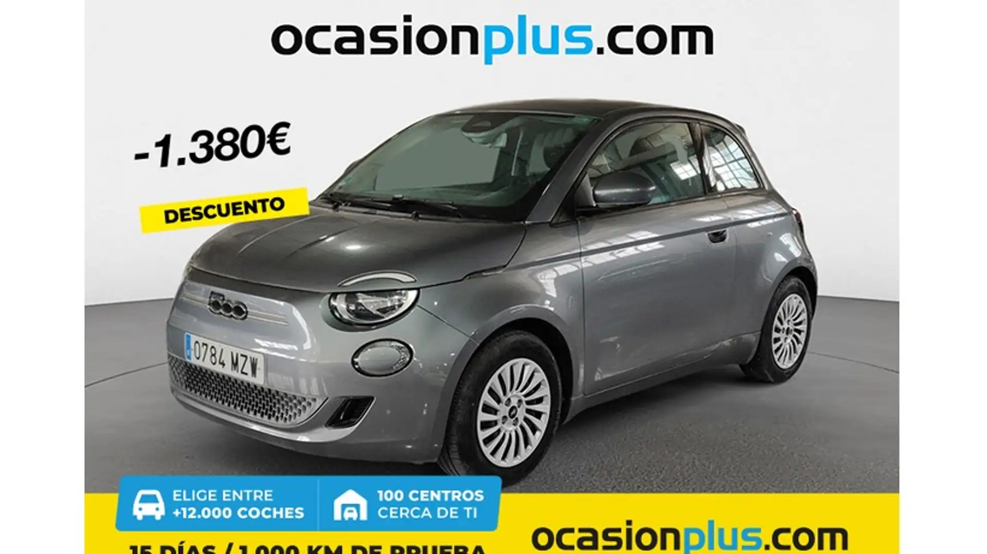 Fiat 500e 70Kw Action Gris - 1
