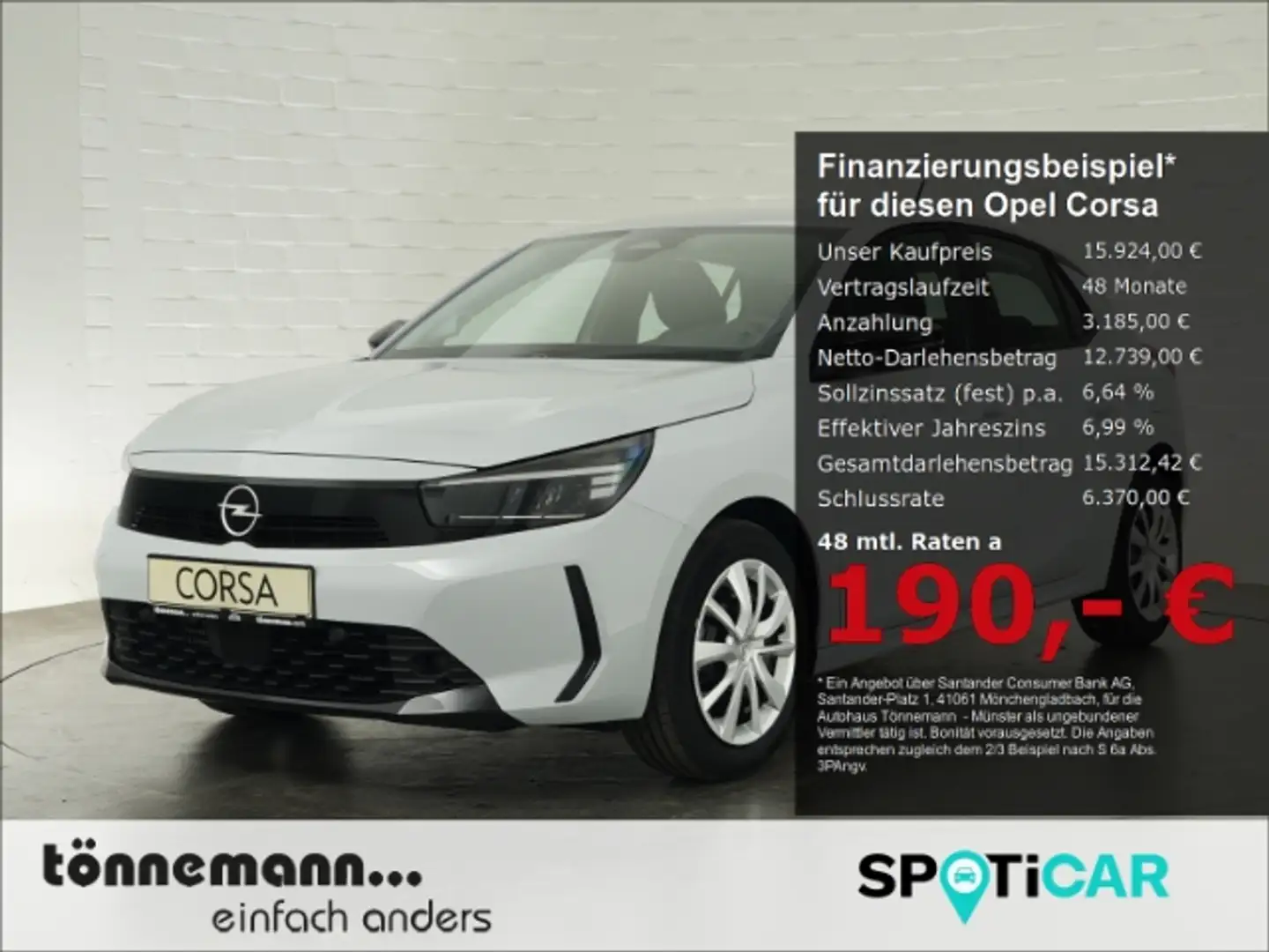 Opel Corsa F FACELIFT EDITION+SITZ-/LENKRADHEIZUNG+LED-SCHEIN Blanc - 1