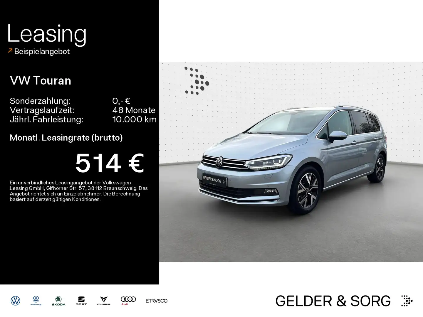 Volkswagen Touran Highline 2.0 TDI 7Sitze*Pano*AHK*Digital Zilver - 1