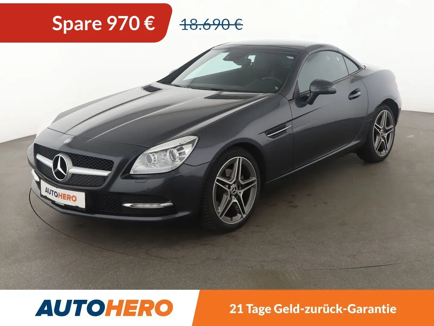 Mercedes-Benz SLK 200 BlueEfficiency*XENON*ACC*PDC*SHZ*KLIMA*GARANTIE* Gris - 1