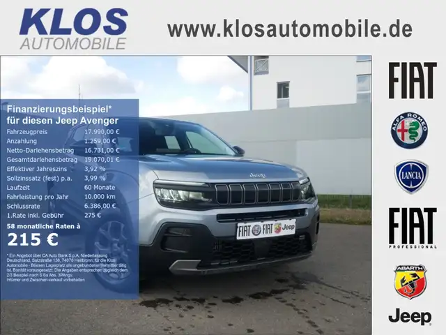 Jeep Avenger LONGITUDE 1.2 T3 100 PS APPLE CARPLAY PDC