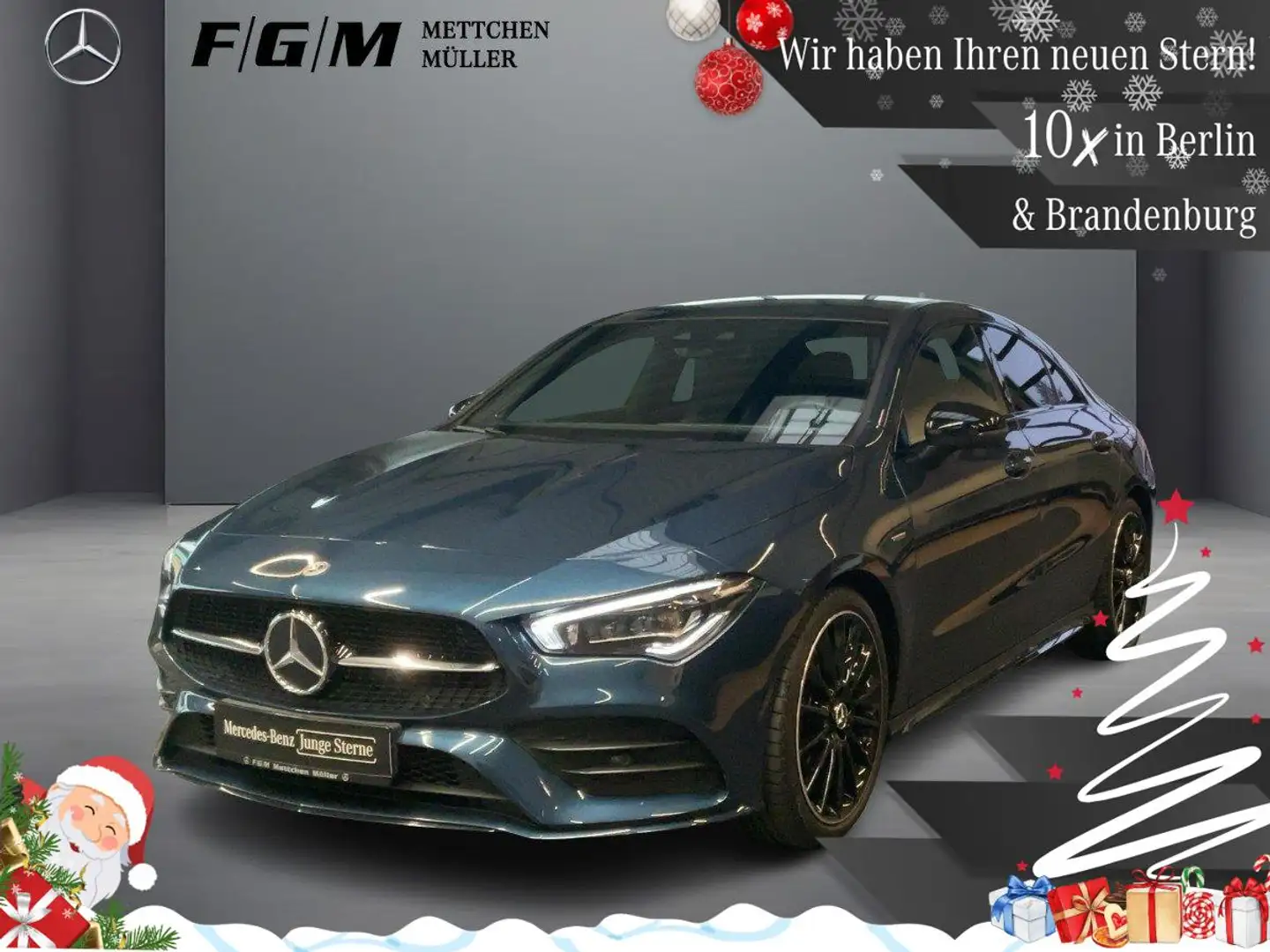 Mercedes-Benz CLA 250 AMG Line Burm|MBeam|S-Dach|TWA|Night| Blau - 1