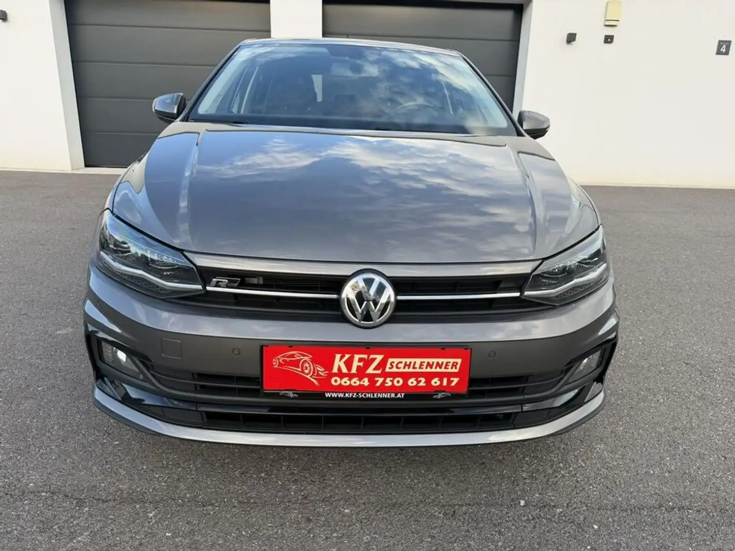 Volkswagen Polo 1,0 TSI DSG R-Line/LED/App Gris - 2