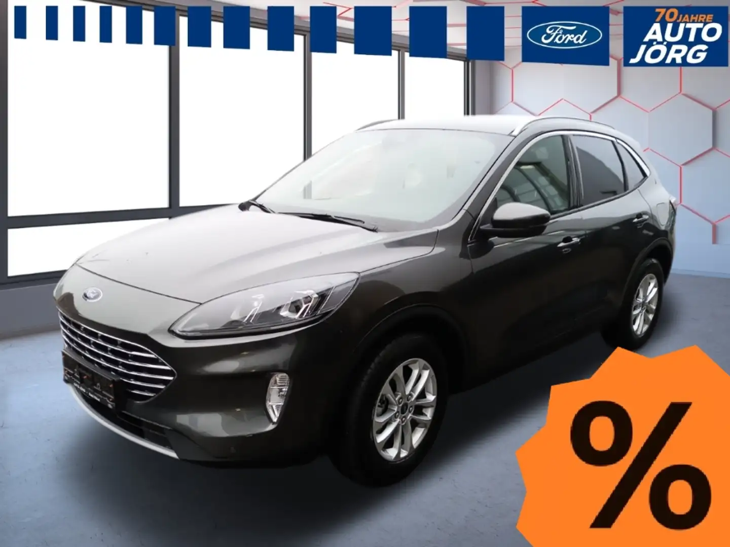 Ford Kuga Titanium X 150PS EU6d -30% +LED Adap. *Fahrassiste Gris - 1