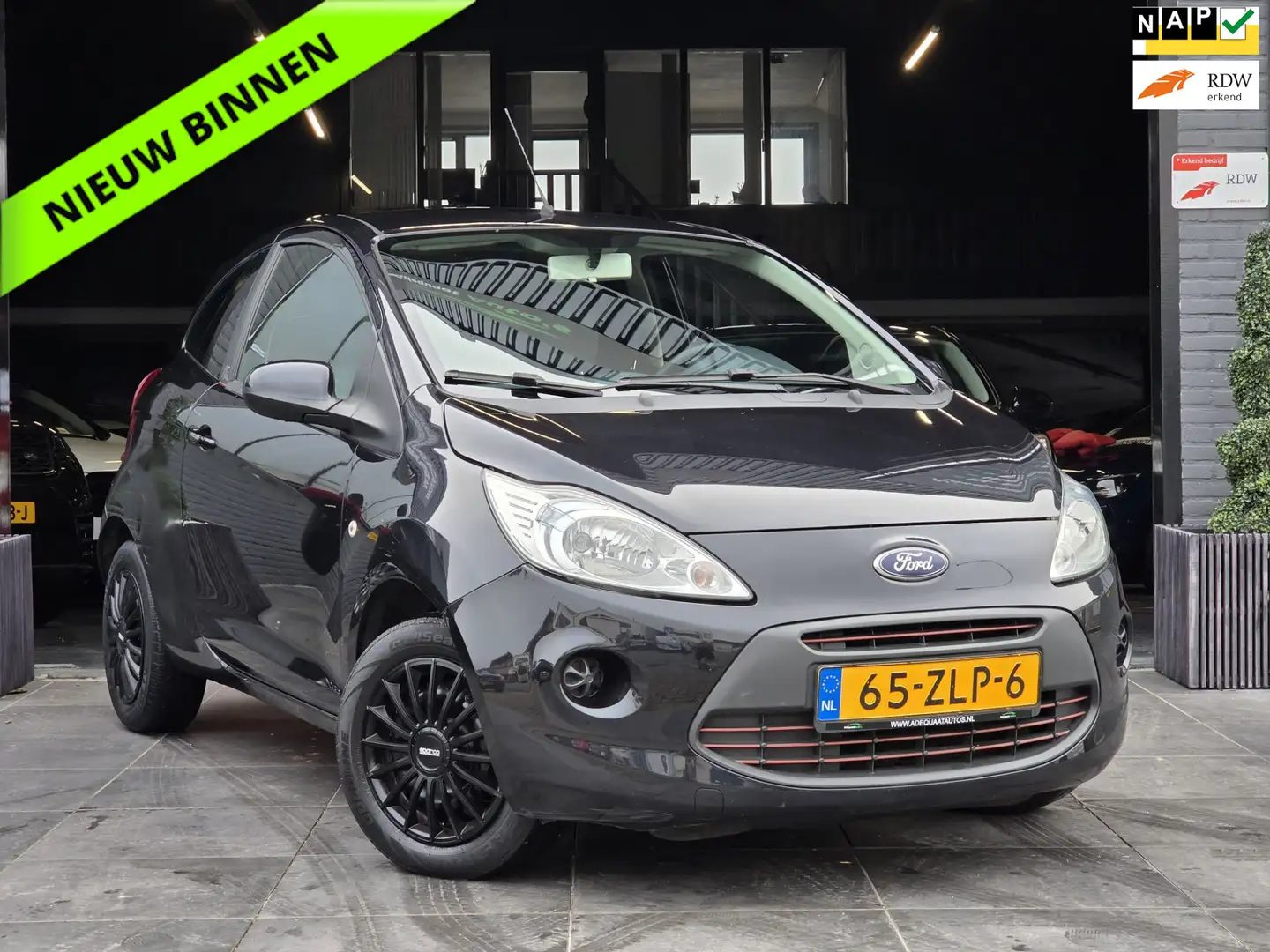 Ford Ka/Ka+ 1.2 Champions Edition start/stop|APK|NAP|Airco| Zwart - 1
