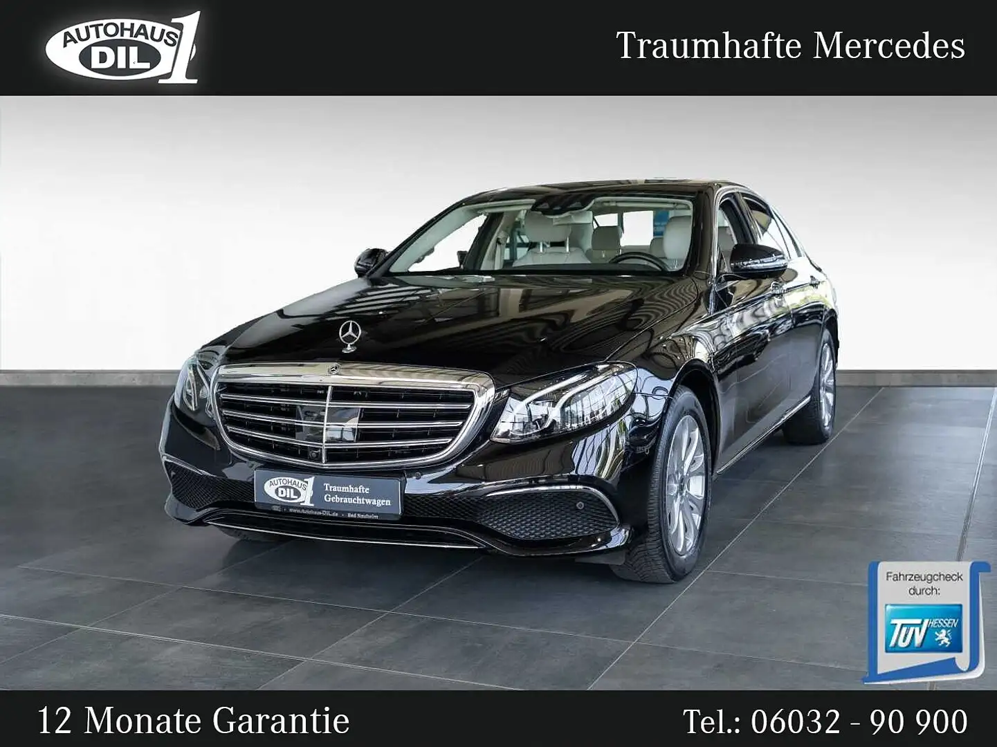 Mercedes-Benz E 200 9G Tronic 360°-Kamera*Distr.+*HEAD-UP* Noir - 1