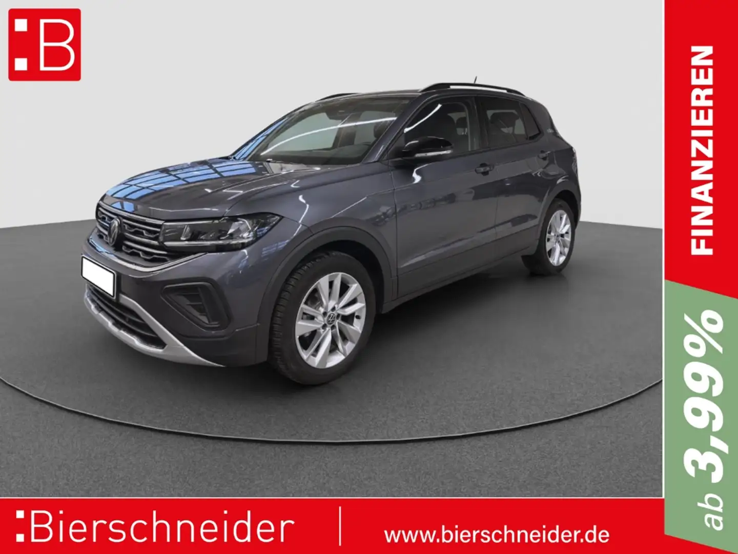 Volkswagen T-Cross 1.0 TSI DSG Life AHK NAVI KAMERA LED Grau - 1