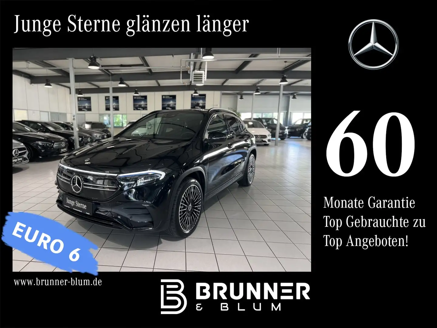Mercedes-Benz EQA 350 EQA 350 4M AMG,Burmester,Ambient,Distronic,Night Zwart - 1