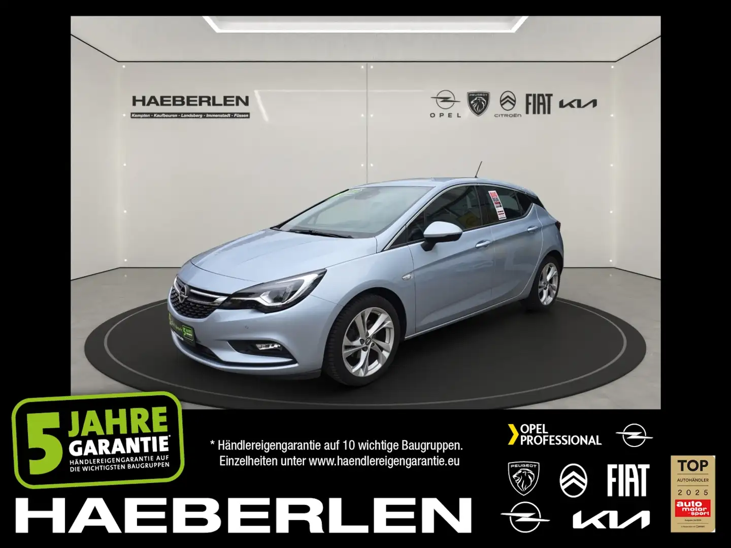 Opel Astra 1.4 Turbo Dynamic LED+SHZ+Winterp.+2xKlima Blu/Azzurro - 1