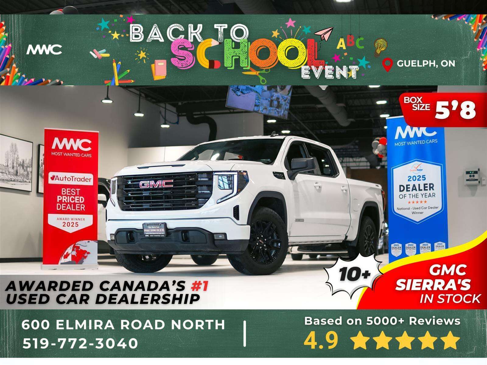 2025 GMC Sierra 1500 ELEVATION CREW CAB | 5.3 V8 | PREF PKG | X31 | NO