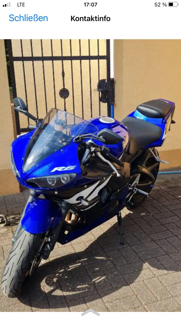 Yamaha YZF-R6 Yamaha R6 Top gepflegt Blau - 2