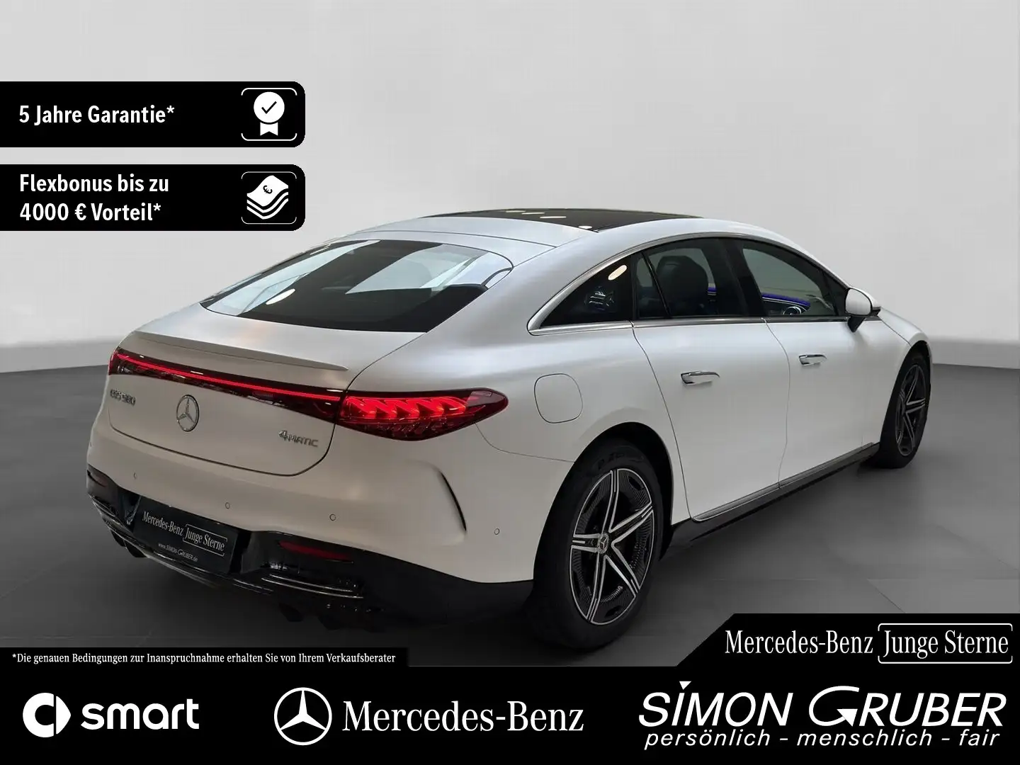Mercedes-Benz EQS 580 4M AMG 4*Massage 4*Sitzklima Pano TV Blanc - 2