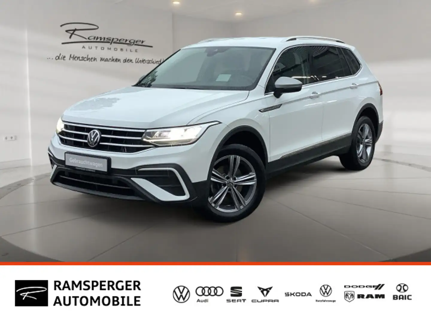 Volkswagen Tiguan Allspace 2.0 TDI DSG Life 4x4 AHK Navi Ka Weiß - 1
