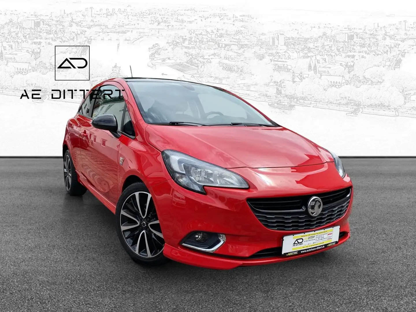 Opel Corsa E Color Edition +OPC Line+Shz+Lhz+Carplay+ Rot - 2