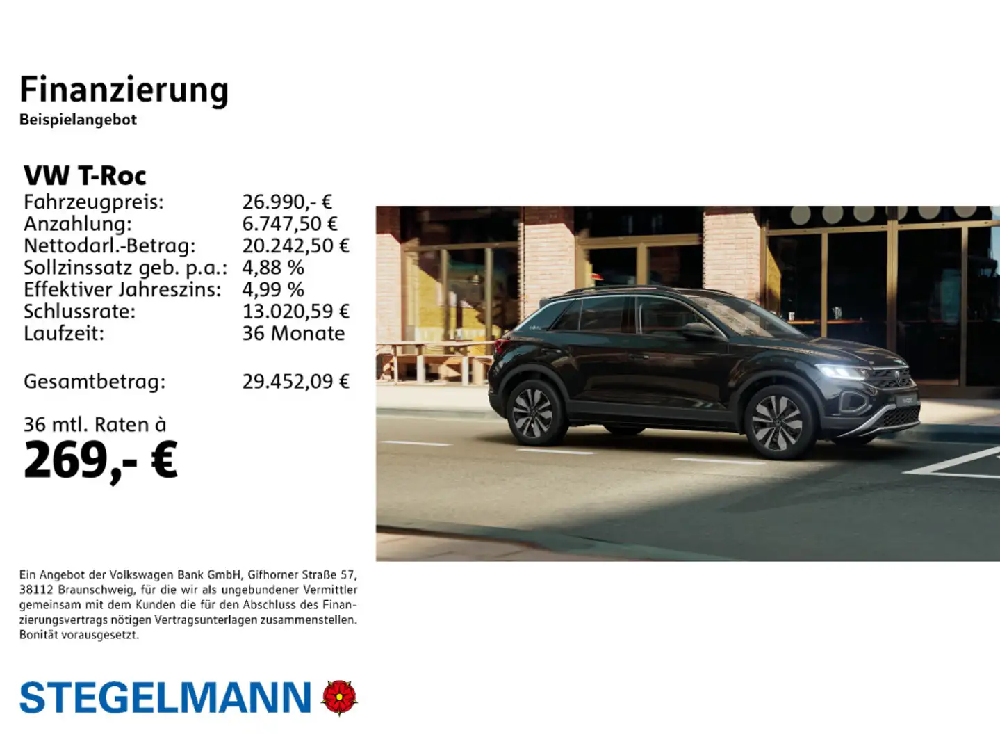 Volkswagen T-Roc 1.5 TSI DSG Goal *LED*App-Connect*Sitzheiz Schwarz - 2